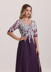 Elegant Lace Appliques Chiffon Mother of The Bride Dress