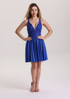 Gorgeous Spaghetti Strap Sequin Appliques Homecoming Dress