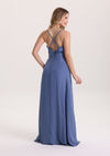 Classical Spaghetti Strap Ruffle Chiffon Bridesmaid Dress
