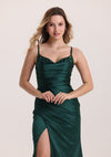 Classical Spaghetti Strap Sleeveless Pleated Prom Dress