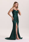 Classical Spaghetti Strap Sleeveless Pleated Prom Dress