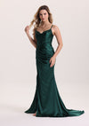 Classical Spaghetti Strap Sleeveless Pleated Prom Dress
