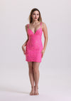 Captivating Spaghetti Strap Sequin Appliques Homecoming Dress