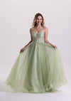 Dreamy Lace Appliques Sweetheart Tulle Prom Dress