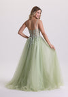 Dreamy Lace Appliques Sweetheart Tulle Prom Dress